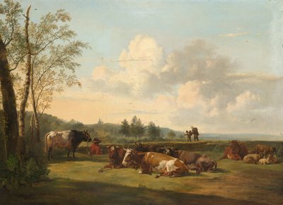 Landscape with Cattle by Pieter van Os  
